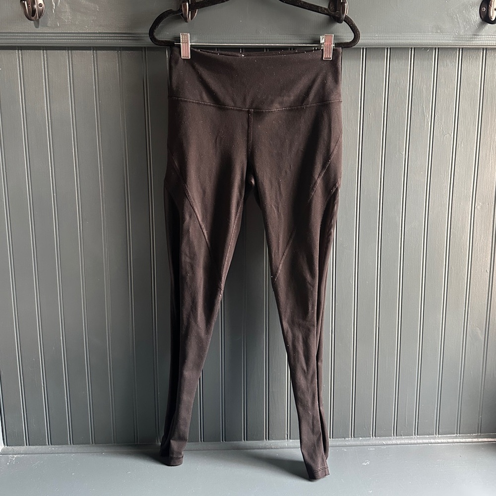Victoria's Secret Sport Black Leggings with Sheer Sides